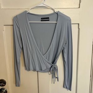 Long sleeve Urban Outfitters tie top